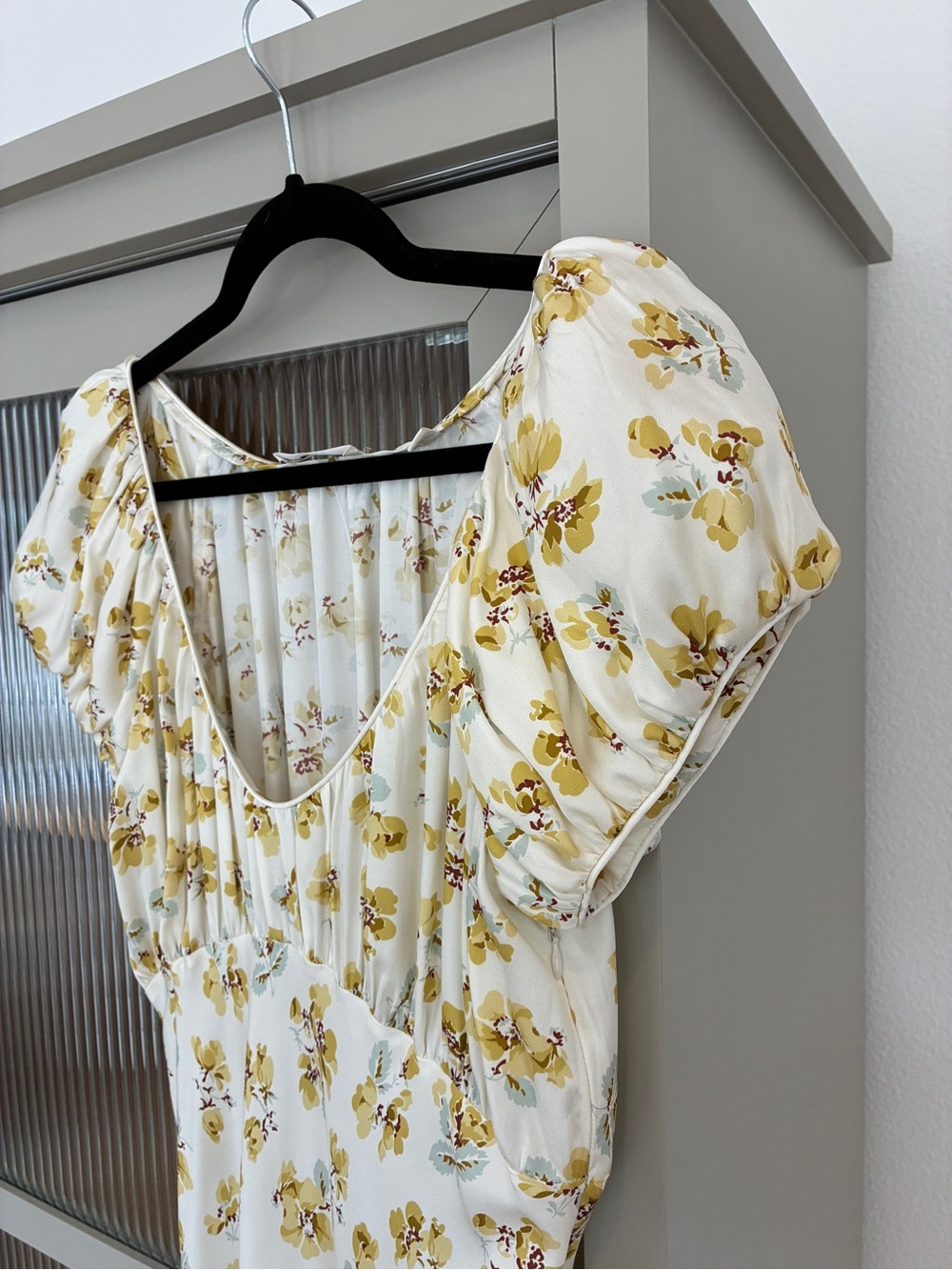 DÔEN Floral Print Puff Sleeve Midi Dress - Picture 5 of 7